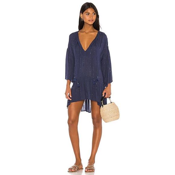 PQ Swim Other - PQ Swim Dress Womens Medium Blue Angelica Sequined Tunic